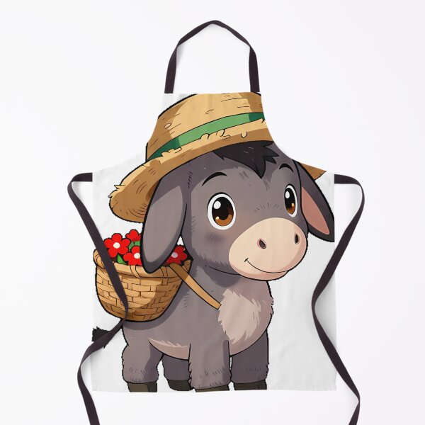 Item preview, Grey Donkey with Basket designed and sold by pumsquare.