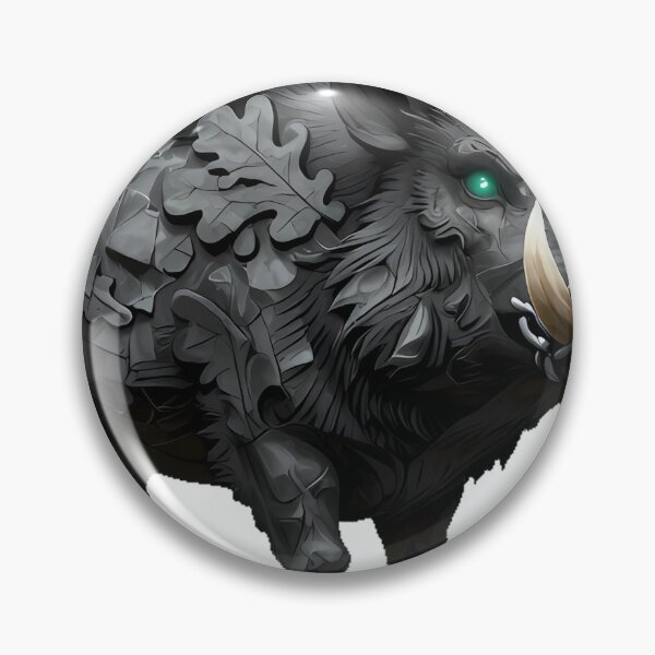 Item preview, Boar Gargoyle with Iron Chain designed and sold by IllumeInk.
