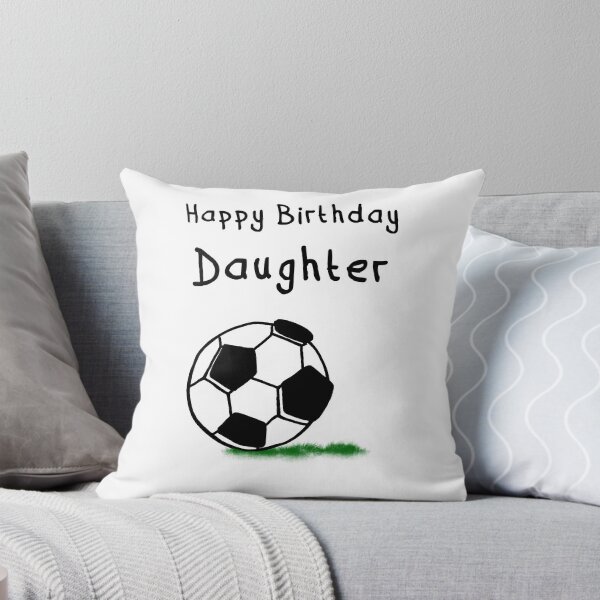 Item preview, Happy Birthday Daughter Football Card – Black & White Sketch designed and sold by Dyche Studio.