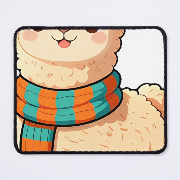 Item preview, Fluffy Alpaca with Knitted Scarf designed and sold by pumsquare.