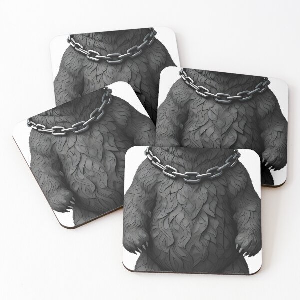Item preview, Bear Gargoyle with Iron Chain designed and sold by IllumeInk.