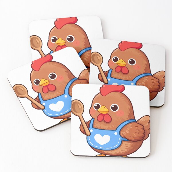 Item preview, Red Hen with Blue Apron designed and sold by pumsquare.