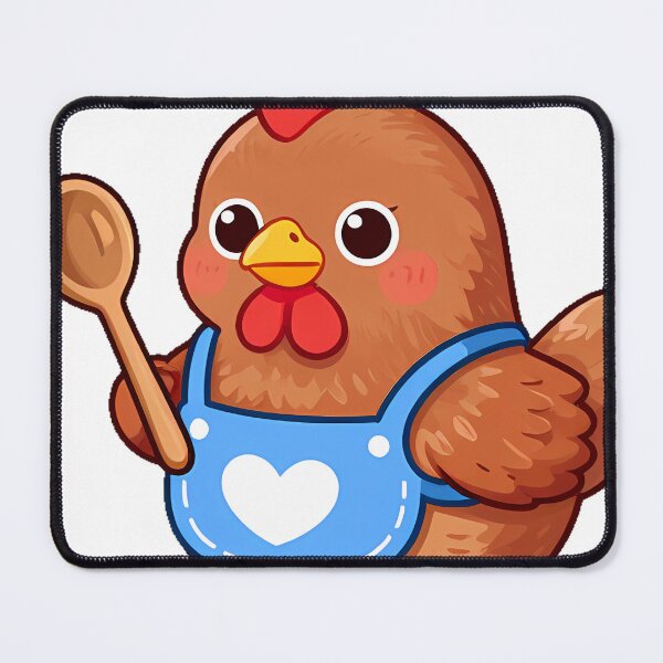 Item preview, Red Hen with Blue Apron designed and sold by pumsquare.