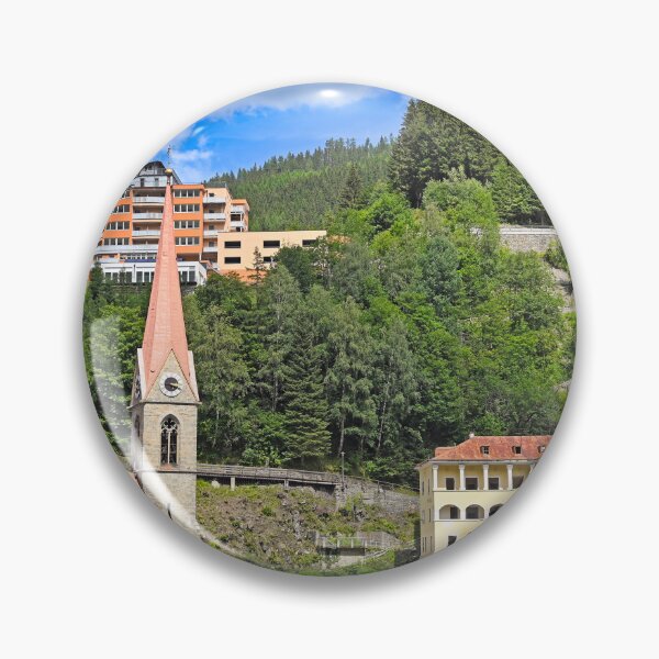 Item preview, Bad Gastein alpine village with St. Preims church and historic architecture, Austria designed and sold by goceris.