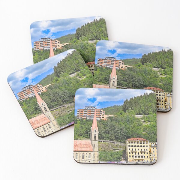 Item preview, Bad Gastein alpine village with St. Preims church and historic architecture, Austria designed and sold by goceris.