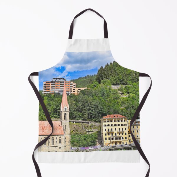 Item preview, Bad Gastein alpine village with St. Preims church and historic architecture, Austria designed and sold by goceris.