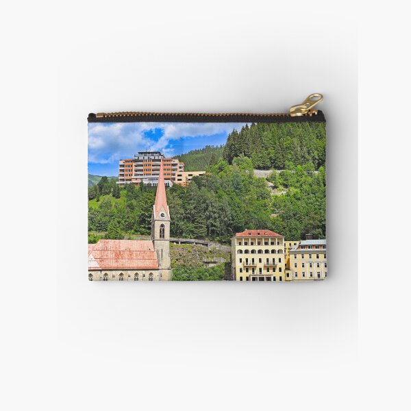 Item preview, Bad Gastein alpine village with St. Preims church and historic architecture, Austria designed and sold by goceris.