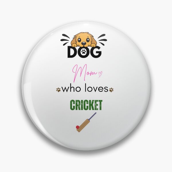 Item preview, Dog Mom Who Loves Cricket designed and sold by PawFitt.