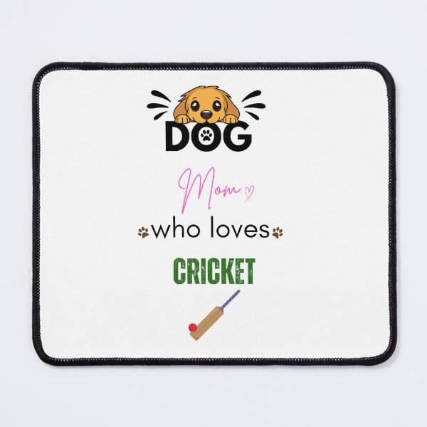 Item preview, Dog Mom Who Loves Cricket designed and sold by PawFitt.