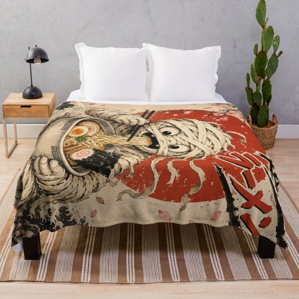 Item preview, Noodle Mummy Ramen Sumie Japanese Vintage designed and sold by TomFrontierArt.