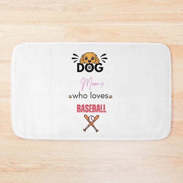 Item preview, Dog Mom Who Loves Baseball designed and sold by PawFitt.