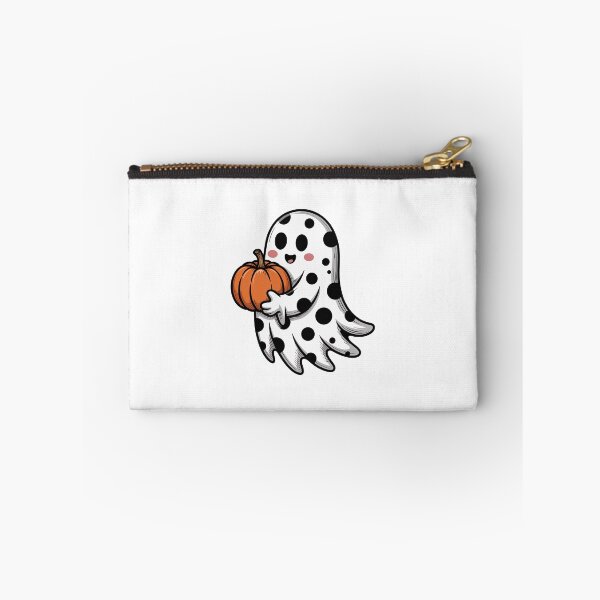 Item preview, Polka Dot Ghost with Pumpkin designed and sold by jkrphoto.