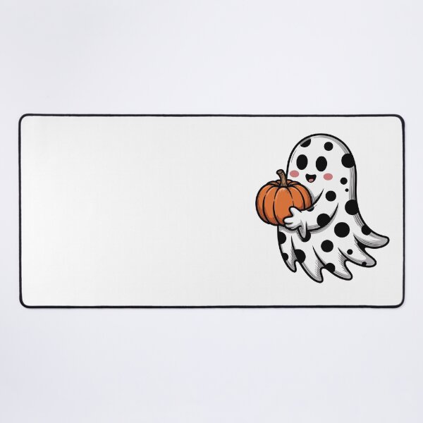 Item preview, Polka Dot Ghost with Pumpkin designed and sold by jkrphoto.