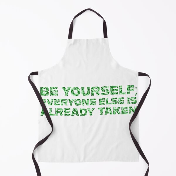 Item preview, "Be Yourself; Everyone Else Is Already Taken" Inspirational Quote Green Triangular Mosaic Design designed and sold by DymondDesigns.