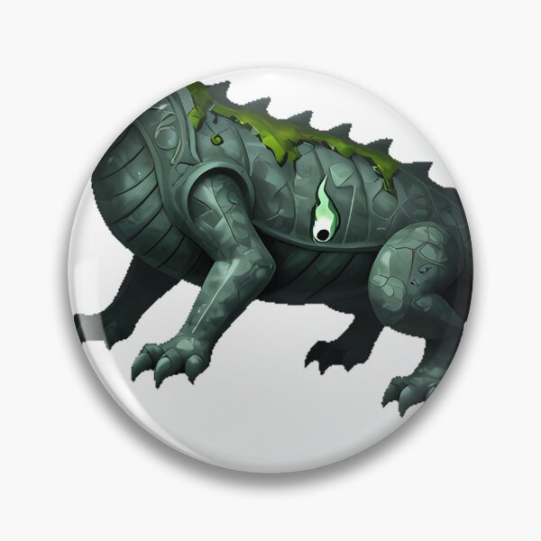 Item preview, Salamander Gargoyle with Moss designed and sold by IllumeInk.