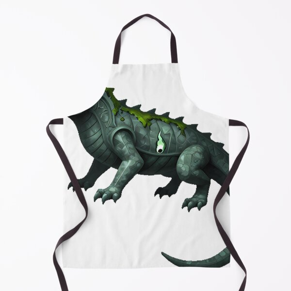 Item preview, Salamander Gargoyle with Moss designed and sold by IllumeInk.
