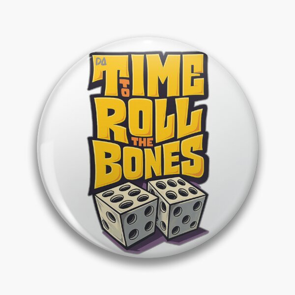 Item preview, Time To Roll The Bones Dice Graphic Yellow Graffiti Streetwear designed and sold by DesignArtist.ia.