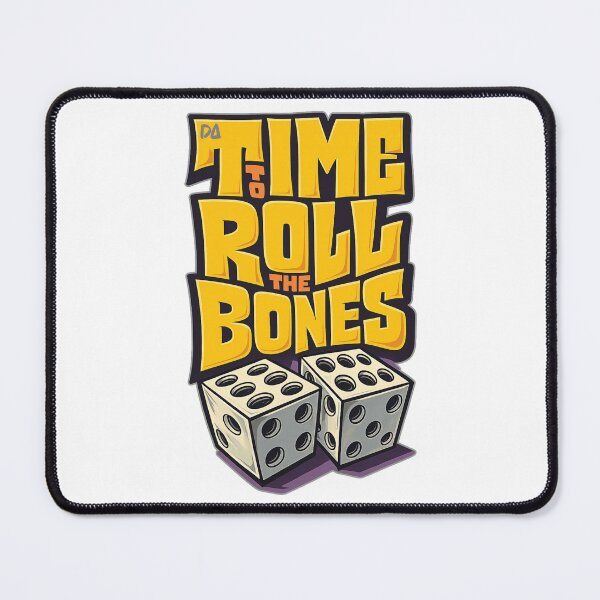 Item preview, Time To Roll The Bones Dice Graphic Yellow Graffiti Streetwear designed and sold by DesignArtist.ia.