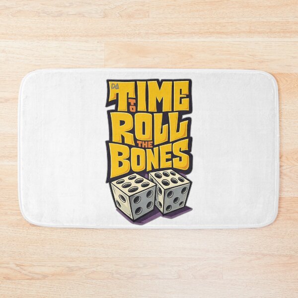 Item preview, Time To Roll The Bones Dice Graphic Yellow Graffiti Streetwear designed and sold by DesignArtist.ia.