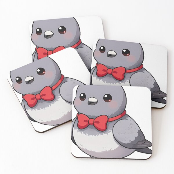 Item preview, Pigeon with Red Bow Tie designed and sold by pumsquare.