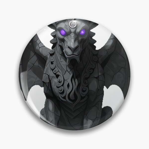 Item preview, Demon Gargoyle with Horns designed and sold by IllumeInk.