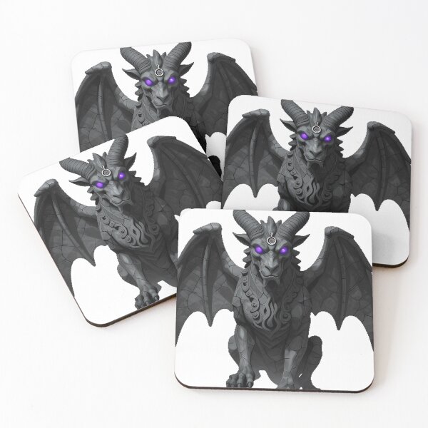 Item preview, Demon Gargoyle with Horns designed and sold by IllumeInk.