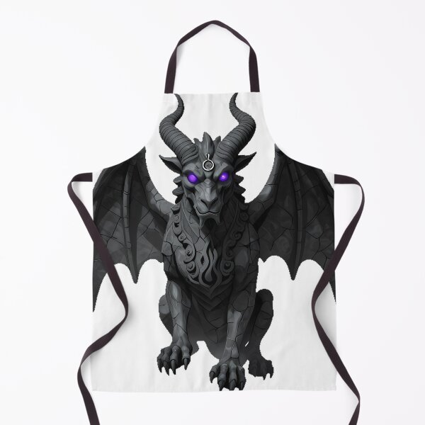 Item preview, Demon Gargoyle with Horns designed and sold by IllumeInk.