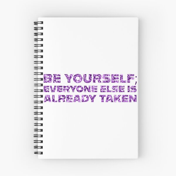 Item preview, "Be Yourself; Everyone Else Is Already Taken" Inspirational Quote Purple Triangular Mosaic Design designed and sold by DymondDesigns.