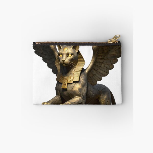 Item preview, Sphinx Gargoyle with Gold Collar designed and sold by IllumeInk.