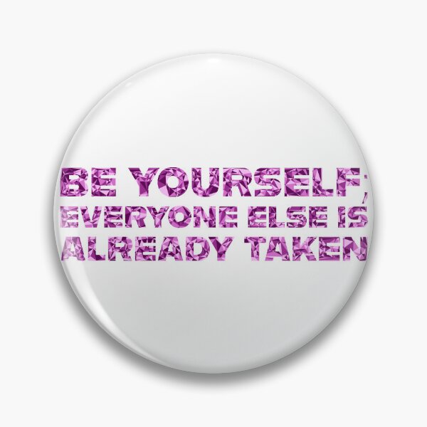 Item preview, "Be Yourself; Everyone Else Is Already Taken" Inspirational Quote Pink Triangular Mosaic Design designed and sold by DymondDesigns.