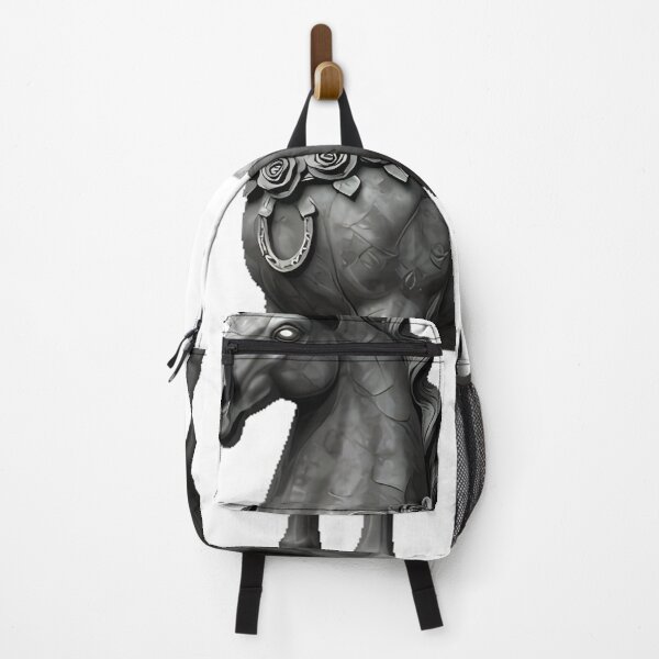 Item preview, Horse Gargoyle with Stone Roses designed and sold by IllumeInk.