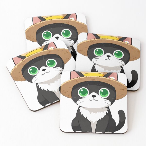 Item preview, Tuxedo Barn Cat with Sun Hat designed and sold by pumsquare.