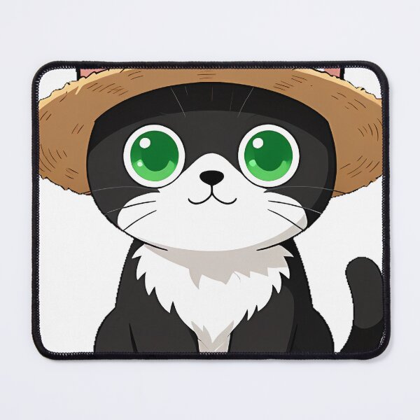 Item preview, Tuxedo Barn Cat with Sun Hat designed and sold by pumsquare.