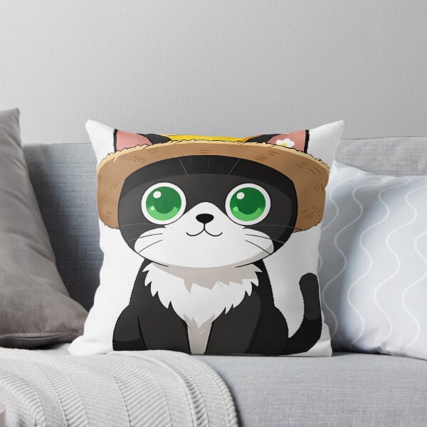 Item preview, Tuxedo Barn Cat with Sun Hat designed and sold by pumsquare.