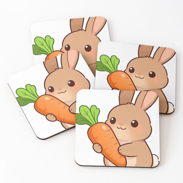Item preview, Brown Rabbit with Big Carrot designed and sold by pumsquare.