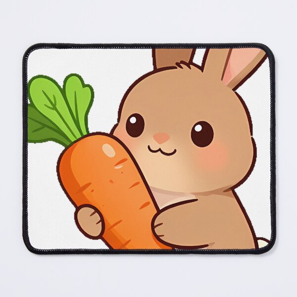 Item preview, Brown Rabbit with Big Carrot designed and sold by pumsquare.