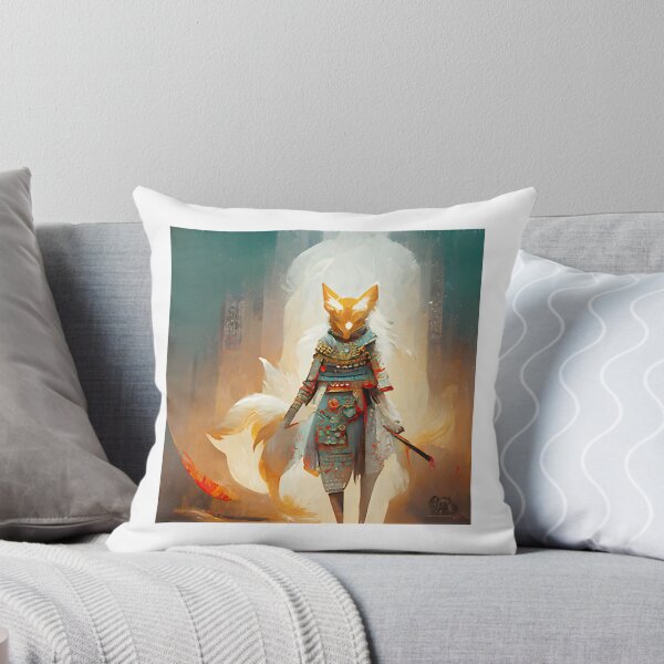 Item preview, Kitsune Humanoid Warrior: Mythical Fox Spirit Fighter Art ⭐⭐⭐⭐⭐ designed and sold by Geraldo Gonzalez.