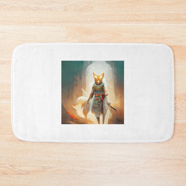 Item preview, Kitsune Humanoid Warrior: Mythical Fox Spirit Fighter Art ⭐⭐⭐⭐⭐ designed and sold by Geraldo Gonzalez.