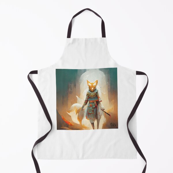 Item preview, Kitsune Humanoid Warrior: Mythical Fox Spirit Fighter Art ⭐⭐⭐⭐⭐ designed and sold by Geraldo Gonzalez.