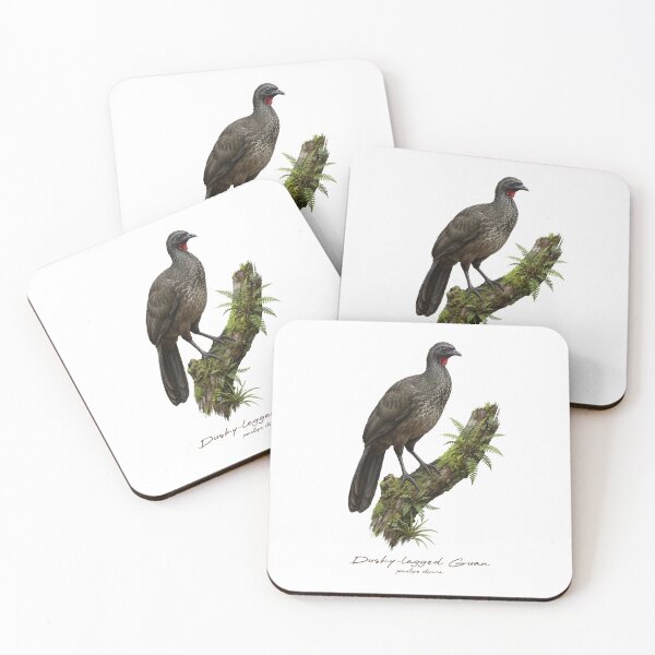 Item preview, Dusky-legged Guan on Mossy Tree Bird Illustration designed and sold by Takeda-art.