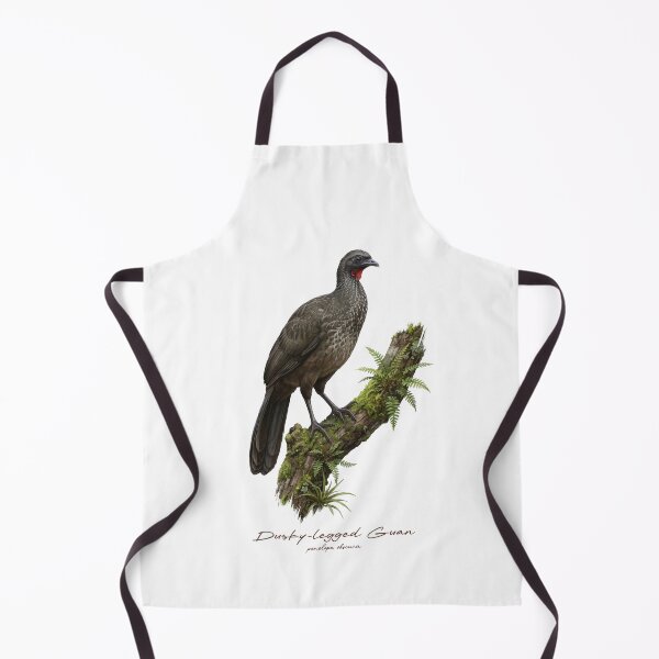 Item preview, Dusky-legged Guan on Mossy Tree Bird Illustration designed and sold by Takeda-art.