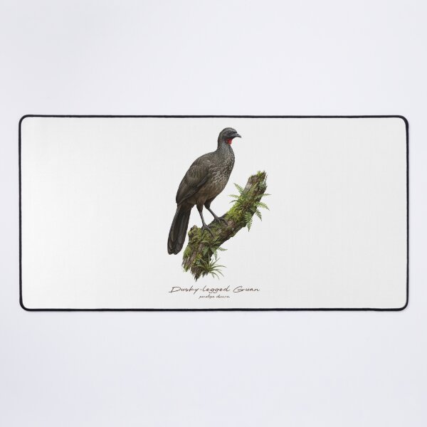Item preview, Dusky-legged Guan on Mossy Tree Bird Illustration designed and sold by Takeda-art.
