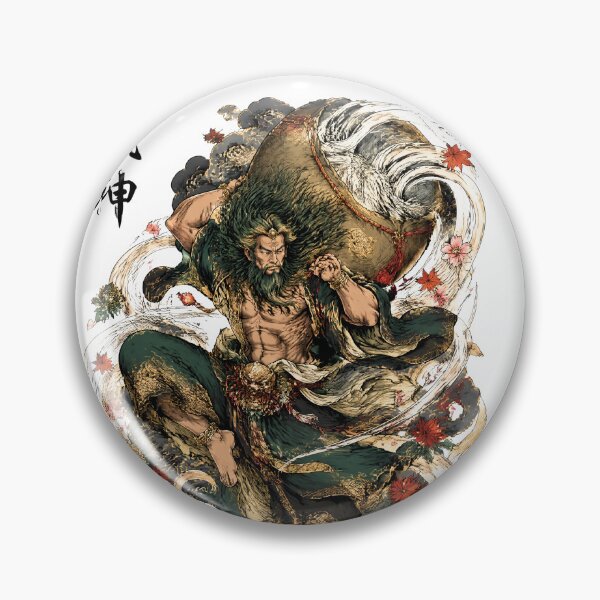 Item preview, Fujin – Lord of the Four Winds | Japanese Wind God Art designed and sold by kaxymax.