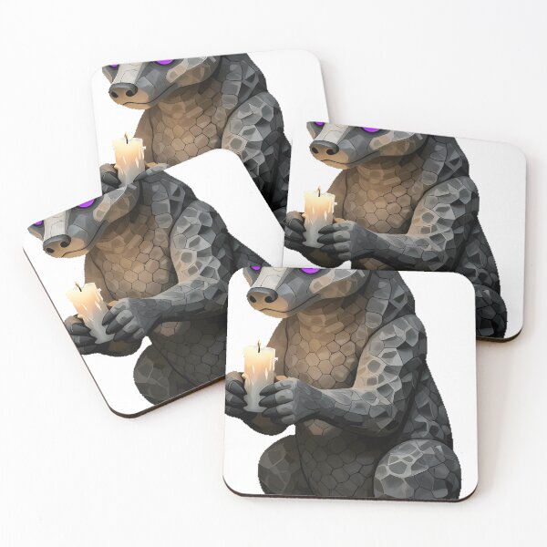 Item preview, Badger Gargoyle with Candle designed and sold by IllumeInk.
