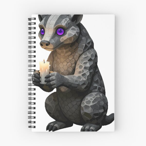 Item preview, Badger Gargoyle with Candle designed and sold by IllumeInk.