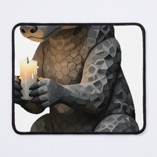 Item preview, Badger Gargoyle with Candle designed and sold by IllumeInk.