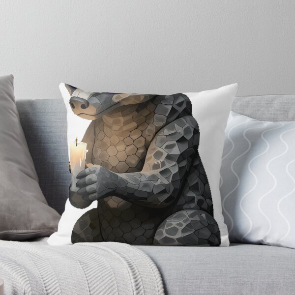 Item preview, Badger Gargoyle with Candle designed and sold by IllumeInk.