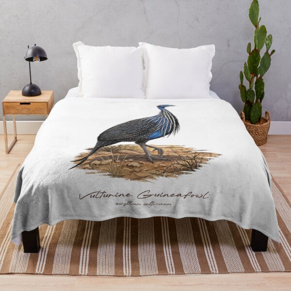 Item preview, Vulturine Guineafowl on Dried Land Bird Illustration designed and sold by Takeda-art.