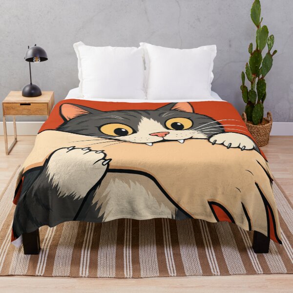 Item preview, Retro Vintage Cat Biting Hand Funny Love Bite Tuxedo Kitten Graphic designed and sold by The Upside Down.