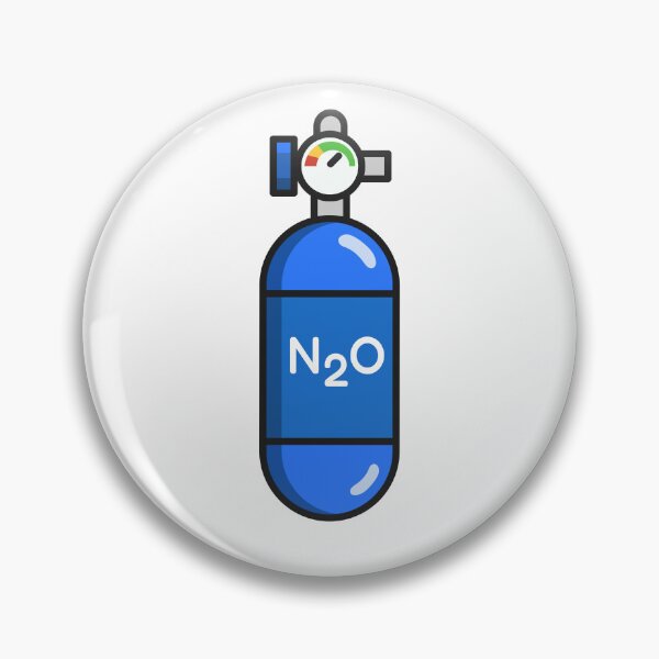 Item preview, Nitrous Oxide N2O Gas Cylinder Icon designed and sold by VectorForge Studio.